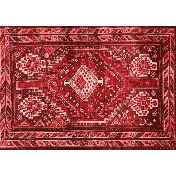 Ahgly Company Indoor Rectangle Persian Red Traditional Area Rugs, 5' x 7'