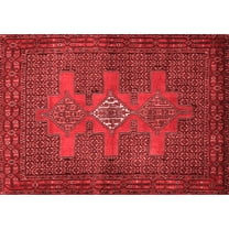 Ahgly Company Indoor Rectangle Persian Red Traditional Area Rugs, 5' x 7'