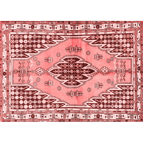 Ahgly Company Indoor Rectangle Persian Red Traditional Area Rugs, 5' x 8'