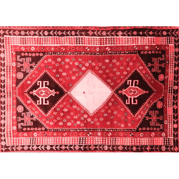 Ahgly Company Indoor Rectangle Persian Red Traditional Area Rugs, 7' x 10'