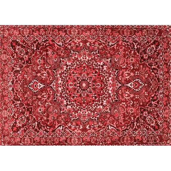 Ahgly Company Indoor Rectangle Persian Red Traditional Area Rugs, 7' x 10'
