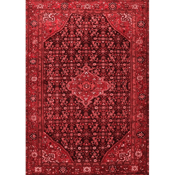 Ahgly Company Indoor Rectangle Persian Red Traditional Area Rugs, 7' x 9'