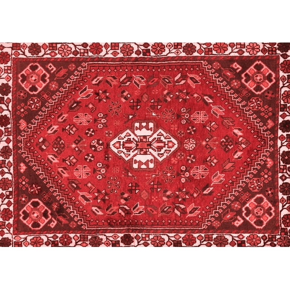 Ahgly Company Indoor Rectangle Persian Red Traditional Area Rugs, 8' x 12'