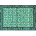 thumbnail image 1 of Ahgly Company Indoor Rectangle Persian Turquoise Blue Traditional Area Rugs, 2' x 4', 1 of 4