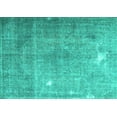 thumbnail image 1 of Ahgly Company Indoor Rectangle Persian Turquoise Blue Traditional Area Rugs, 2' x 5', 1 of 4
