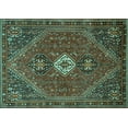 thumbnail image 1 of Ahgly Company Indoor Rectangle Persian Turquoise Blue Traditional Area Rugs, 4' x 6', 1 of 4