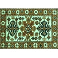 thumbnail image 1 of Ahgly Company Indoor Rectangle Persian Turquoise Blue Traditional Area Rugs, 5' x 7', 1 of 4