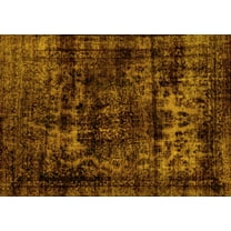 Ahgly Company Indoor Rectangle Persian Yellow Bohemian Area Rugs, 5' x 7'