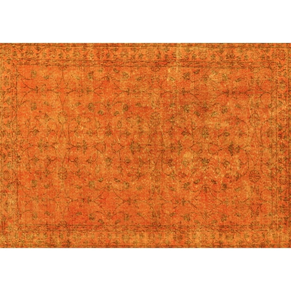 Ahgly Company Indoor Rectangle Persian Yellow Bohemian Area Rugs, 6' x 9'