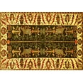 thumbnail image 1 of Ahgly Company Indoor Rectangle Persian Yellow Traditional Area Rugs, 2' x 3', 1 of 4