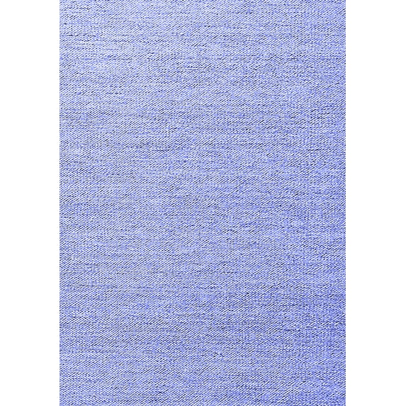 Ahgly Company Indoor Rectangle Solid Blue Modern Area Rugs, 5' x 7'