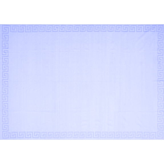 Ahgly Company Indoor Rectangle Solid Blue Modern Area Rugs, 5' x 7'
