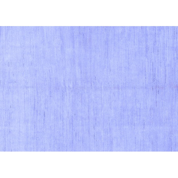 Ahgly Company Indoor Rectangle Solid Blue Modern Area Rugs, 5' x 7'