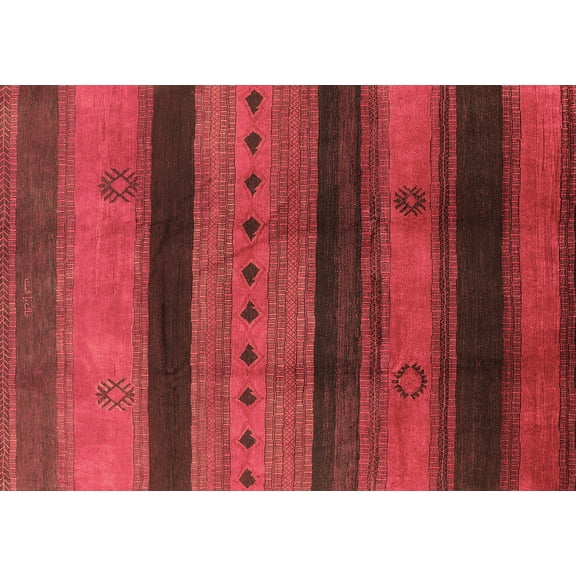 Ahgly Company Indoor Rectangle Solid Brown Modern Area Rugs, 2' x 3'