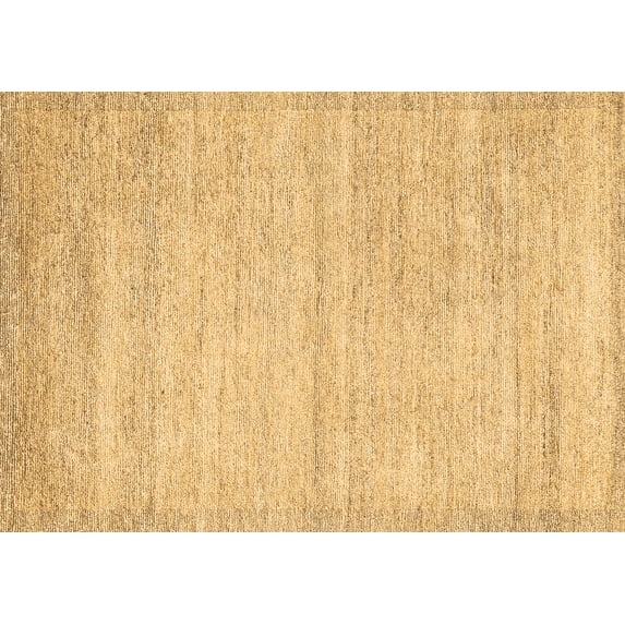 Ahgly Company Indoor Rectangle Solid Brown Modern Area Rugs, 2' x 5'