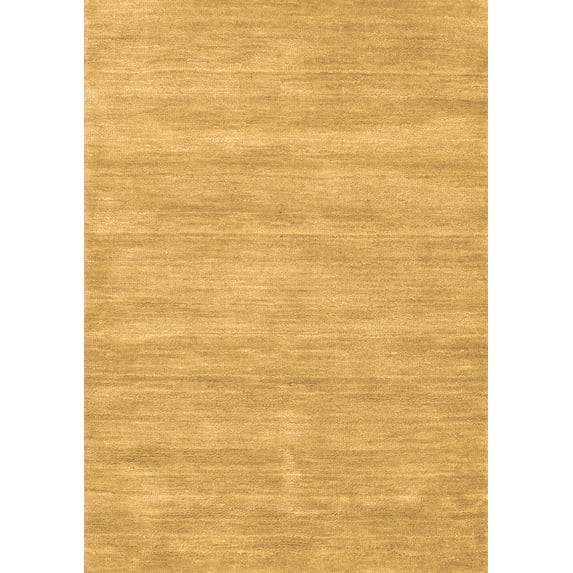 Ahgly Company Indoor Rectangle Solid Brown Modern Area Rugs, 2' x 5'