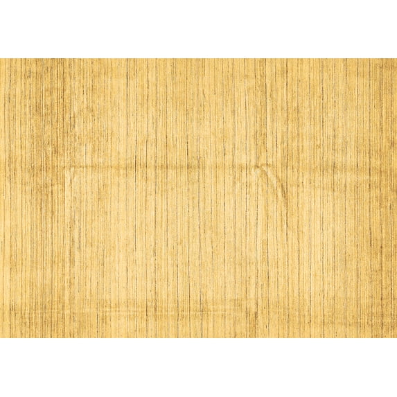 Ahgly Company Indoor Rectangle Solid Brown Modern Area Rugs, 6' x 9'