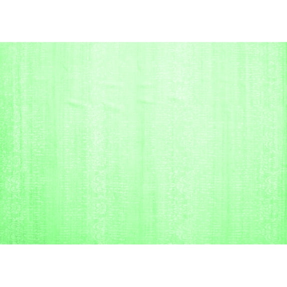 Ahgly Company Indoor Rectangle Solid Emerald Green Modern Area Rugs, 2' x 3'