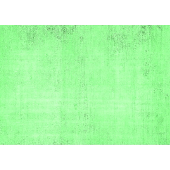 Ahgly Company Indoor Rectangle Solid Emerald Green Modern Area Rugs, 8' x 10'