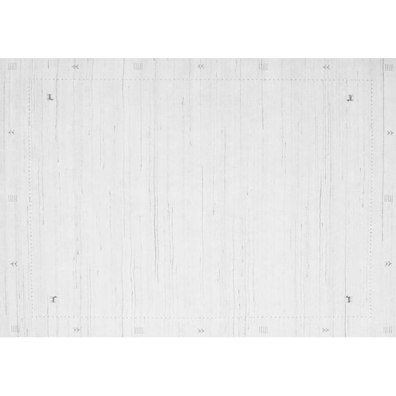 Ahgly Company Indoor Rectangle Solid Gray Modern Area Rugs, 2' x 3'