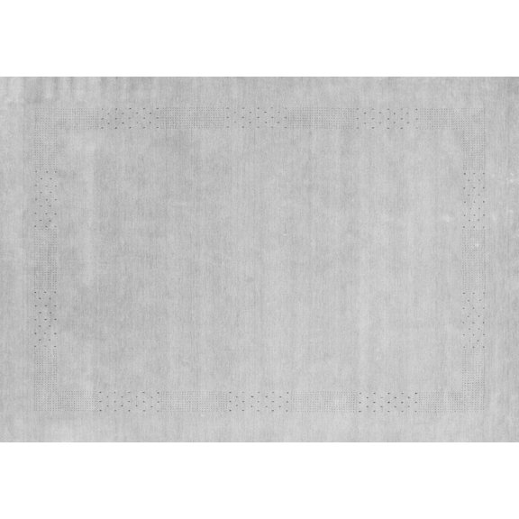 Ahgly Company Indoor Rectangle Solid Gray Modern Area Rugs, 2' x 4'