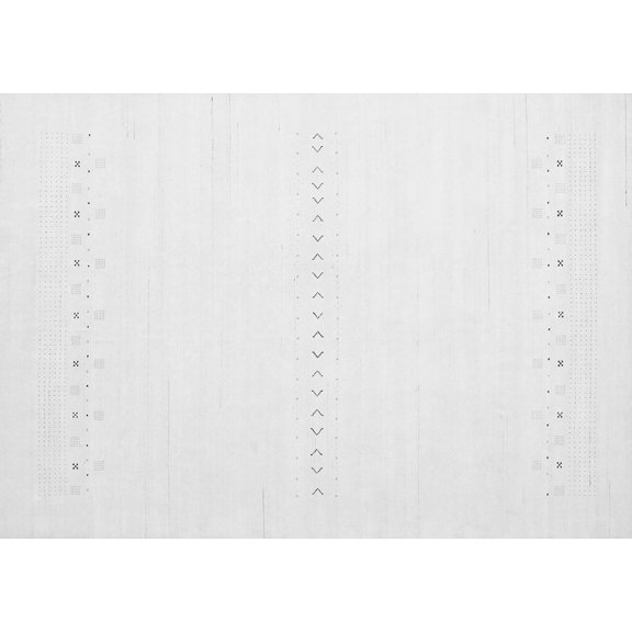 Ahgly Company Indoor Rectangle Solid Gray Modern Area Rugs, 2' x 4'