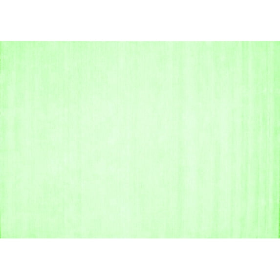 Ahgly Company Indoor Rectangle Solid Green Modern Area Rugs, 3' x 5'