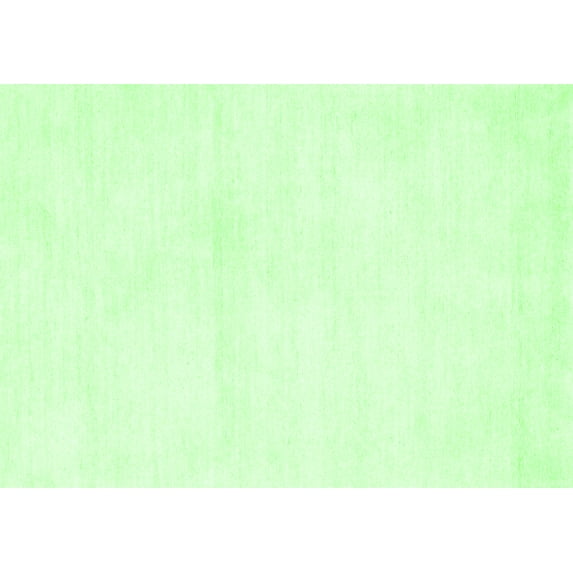 Ahgly Company Indoor Rectangle Solid Green Modern Area Rugs, 6' x 9'