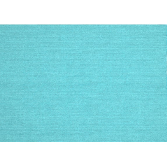 Ahgly Company Indoor Rectangle Solid Light Blue Modern Area Rugs, 5' x 8'