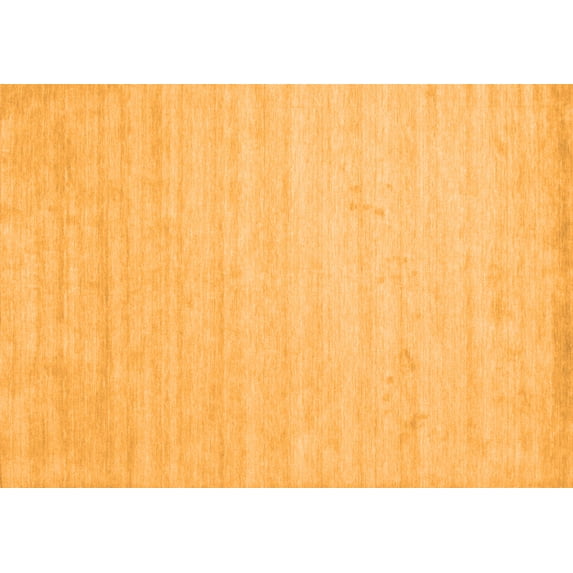 Ahgly Company Indoor Rectangle Solid Orange Modern Area Rugs, 2' x 4'