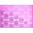 thumbnail image 1 of Ahgly Company Indoor Rectangle Solid Pink Modern Area Rugs, 2' x 3', 1 of 4