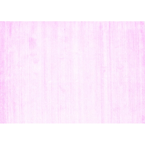 Ahgly Company Indoor Rectangle Solid Pink Modern Area Rugs, 2' x 4'