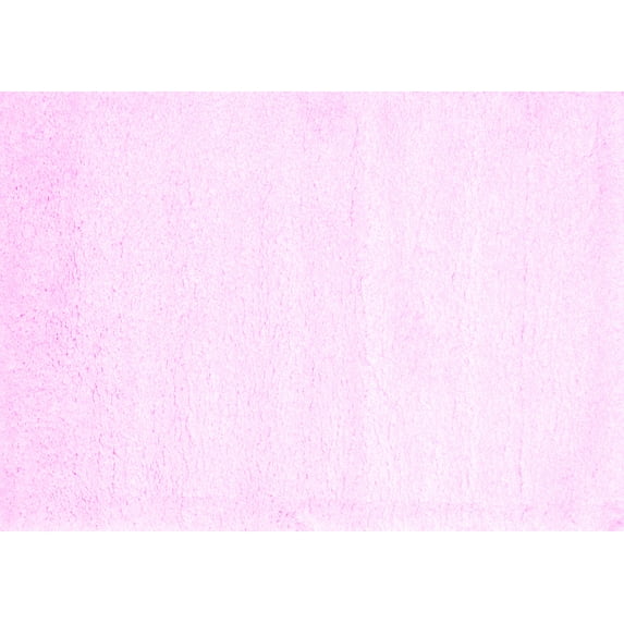 Ahgly Company Indoor Rectangle Solid Pink Modern Area Rugs, 3' x 5'