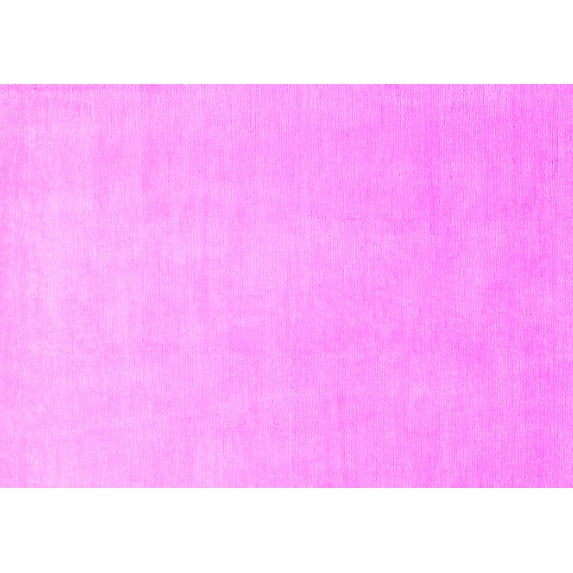 Ahgly Company Indoor Rectangle Solid Pink Modern Area Rugs, 5' x 7'