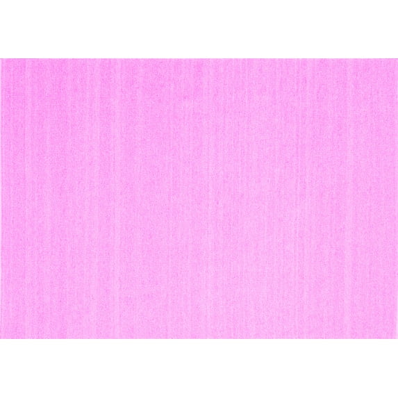 Ahgly Company Indoor Rectangle Solid Pink Modern Area Rugs, 5' x 8'