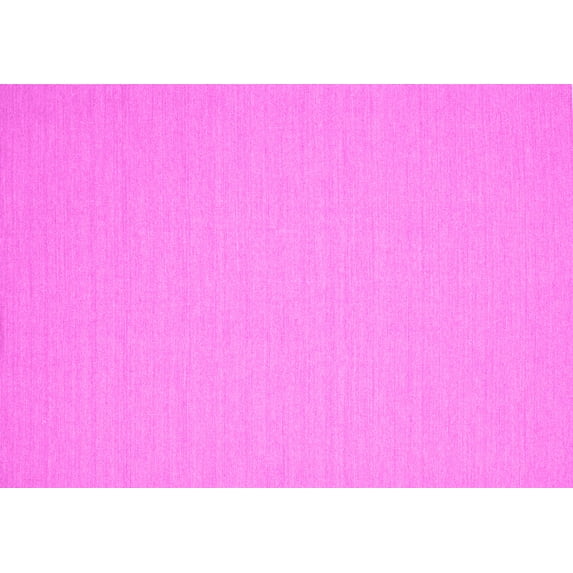 Ahgly Company Indoor Rectangle Solid Pink Modern Area Rugs, 7' x 9'