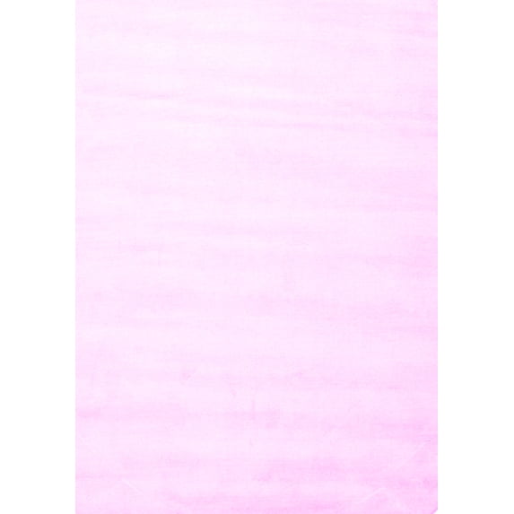 Ahgly Company Indoor Rectangle Solid Pink Modern Area Rugs, 7' x 9'