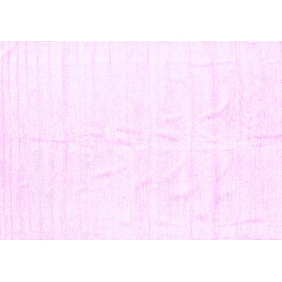 Ahgly Company Indoor Rectangle Solid Pink Modern Area Rugs, 8' x 10'