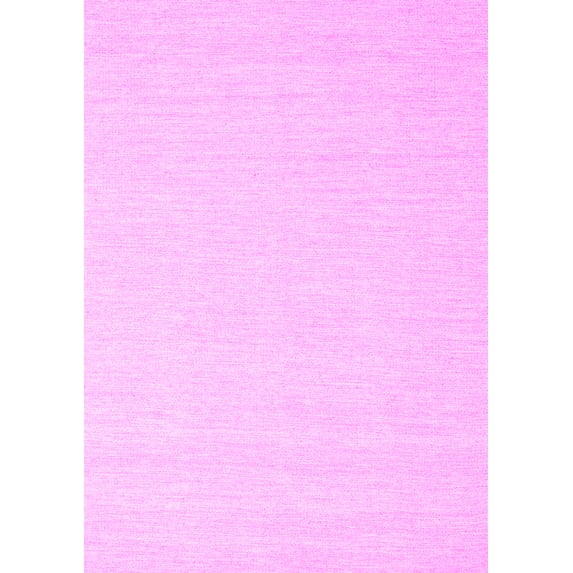 Ahgly Company Indoor Rectangle Solid Pink Modern Area Rugs, 8' x 12'