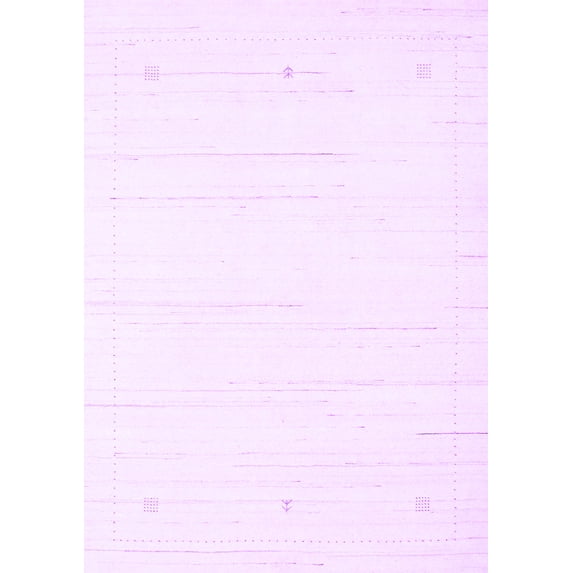 Ahgly Company Indoor Rectangle Solid Purple Modern Area Rugs, 3' x 5'