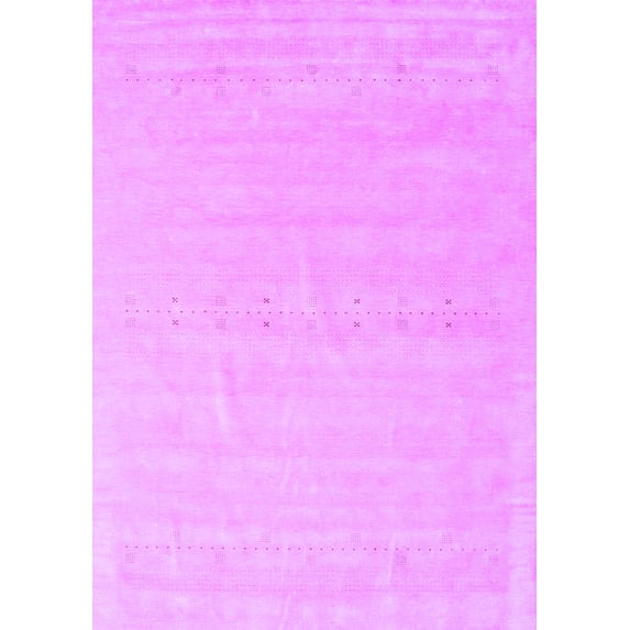 Ahgly Company Indoor Rectangle Solid Purple Modern Area Rugs, 5' x 7'