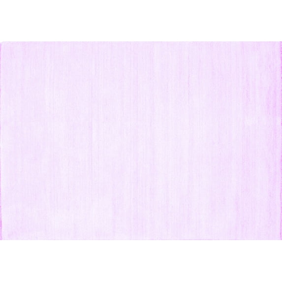 Ahgly Company Indoor Rectangle Solid Purple Modern Area Rugs, 5' x 7'