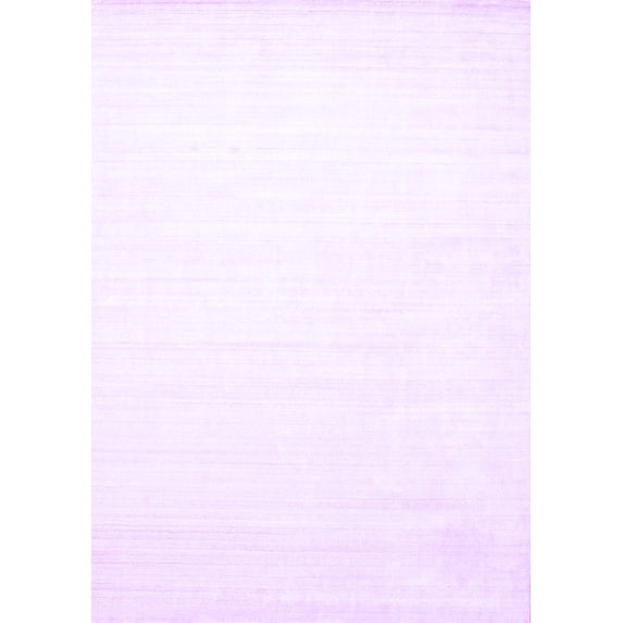 Ahgly Company Indoor Rectangle Solid Purple Modern Area Rugs, 7' x 10'