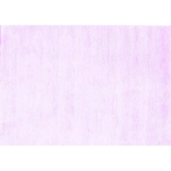 Ahgly Company Indoor Rectangle Solid Purple Modern Area Rugs, 7' x 9'