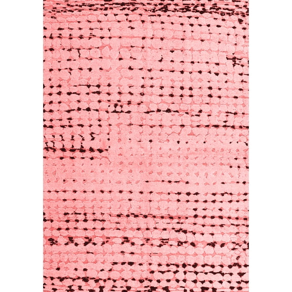 Ahgly Company Indoor Rectangle Solid Red Modern Area Rugs, 2' x 3'