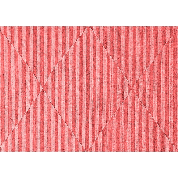 Ahgly Company Indoor Rectangle Solid Red Modern Area Rugs, 5' x 7'