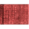 thumbnail image 1 of Ahgly Company Indoor Rectangle Solid Red Modern Area Rugs, 5' x 7', 1 of 4