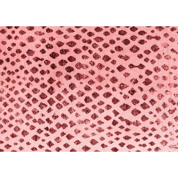 Ahgly Company Indoor Rectangle Solid Red Modern Area Rugs, 5' x 7'