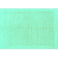 thumbnail image 1 of Ahgly Company Indoor Rectangle Solid Turquoise Blue Modern Area Rugs, 5' x 7', 1 of 4