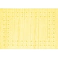 thumbnail image 1 of Ahgly Company Indoor Rectangle Solid Yellow Modern Area Rugs, 5' x 7', 1 of 4